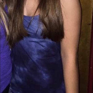 blue tie dye Brandy Melville dress